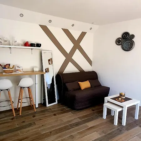 Exceptionnel Studio Nice Proche Mer Avec Piscine, Parking Et Terrasse Apartment Exterior photo